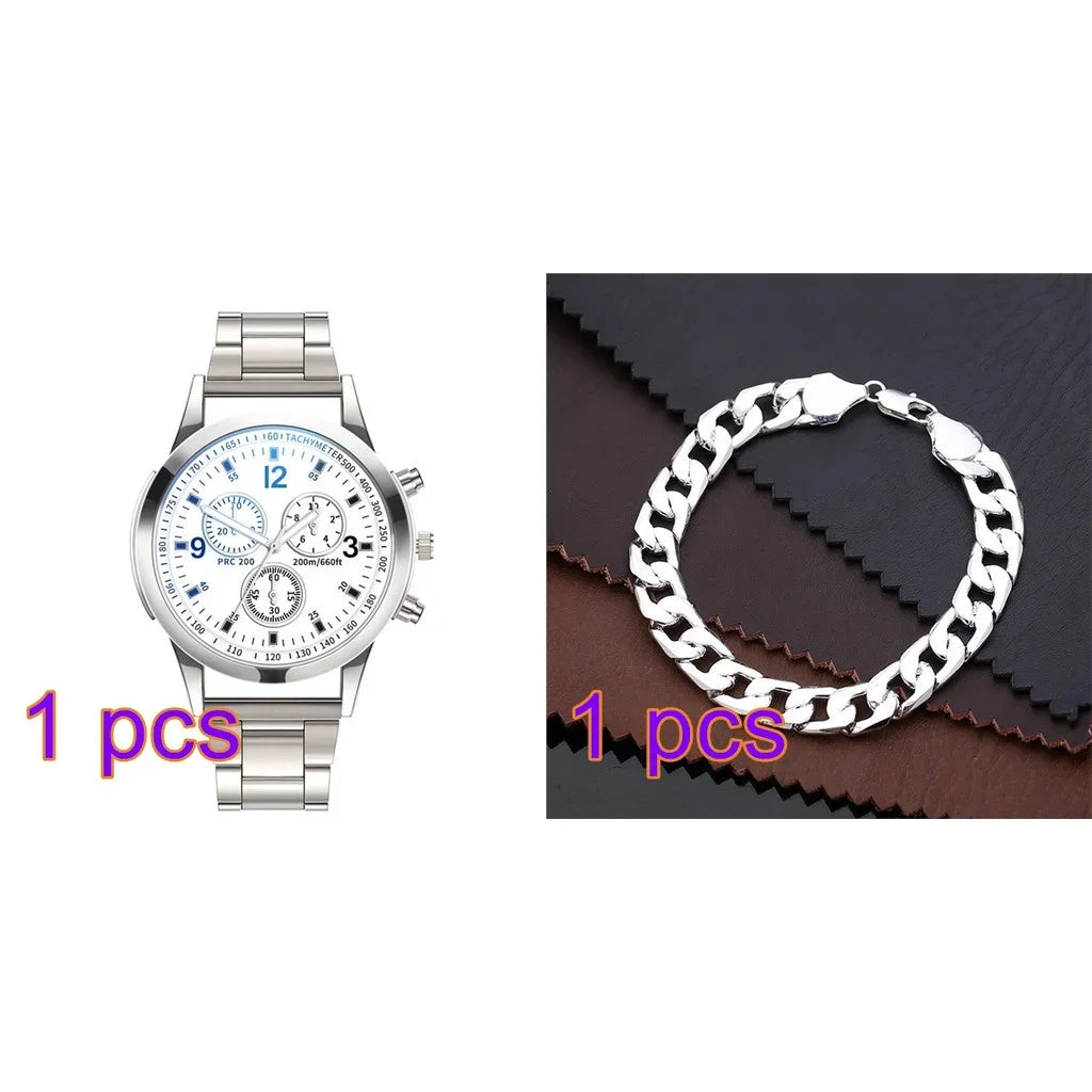 Kegllect Men Business Quartz Dial Stainless Steel Watch As A Gift