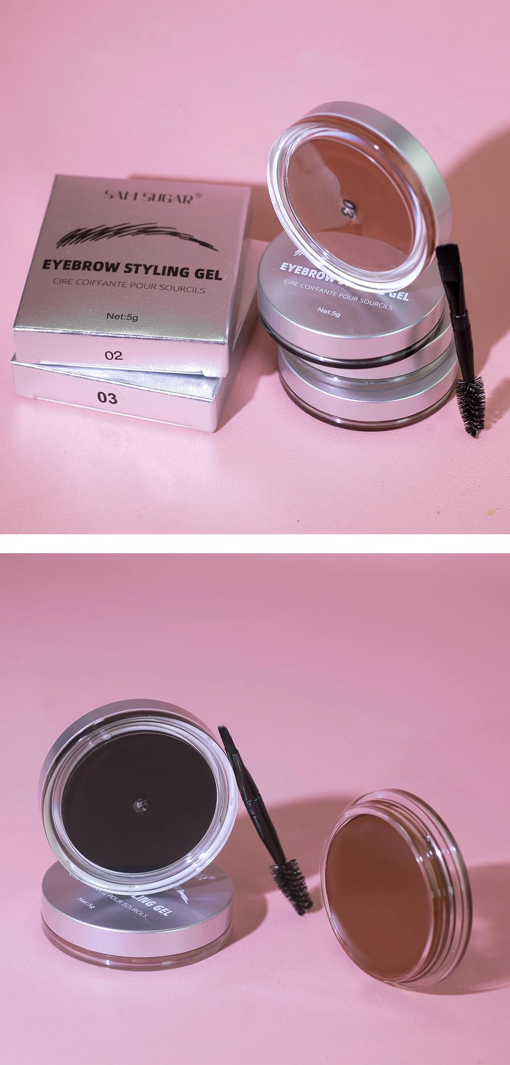 3D Wild Eyebrow Gel Wax Brow Styling Soap Tint Eyebrows Enhancers Brows White Brown Makeup Black Cosmetic Tool Makeup