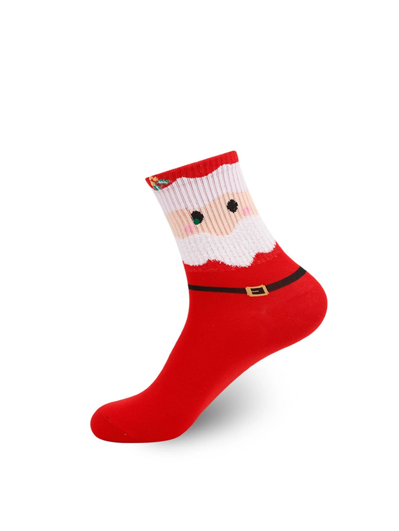 5 Pairs Cartoon Christmas Socks Merry Christmas Gifts Xmas Happy New Year Supplies Snowman Elk Socks Women
