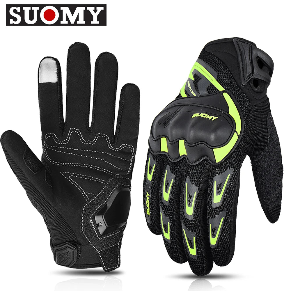 Suomy Motorcycle Gloves Men Women Summer Motorbike Racing Gloves Touch Screen Breathable Motocross Moto Biker Cycling Gloves