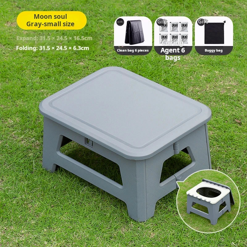 Outdoor toilet car portable emergency camping toilet bench adult odor proof ladies wagon mobile toilet