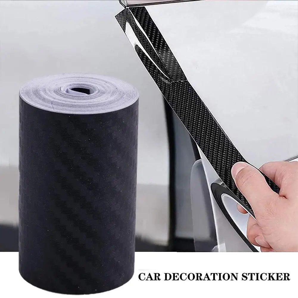 1/2/3PCS Nano Carbon Fiber Car Tape Car Door Edge Guards Side Mirror Anti-Scratch Collision Strip Waterproof Protector Film Tape