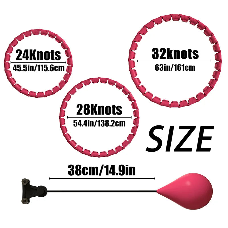 Adjustable Exercise Ring for Abdominal Workout Detachable Fitness Ring Equipment Gym Home Workout Weight Loss