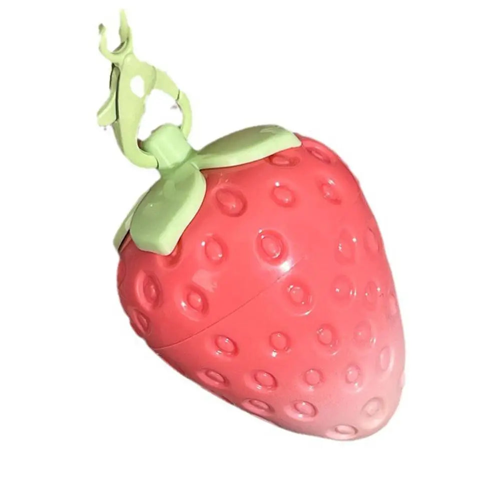 Mini Strawberry Warm Change Lip Balm Moisturizing Anti-dry Easy To Carry Anti-cracking Lipstick Colored Lip Gloss Makeup