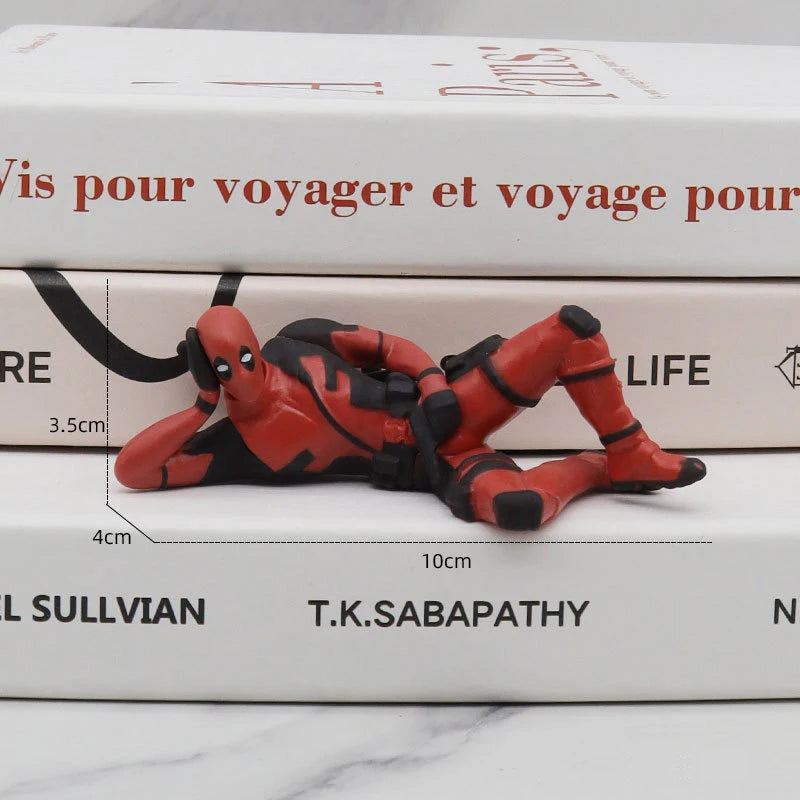 6 Desk Decoration Deadpool Car Home Office Marvel 8cm X-MAN Funny Cute Figure Kids Model Toys
