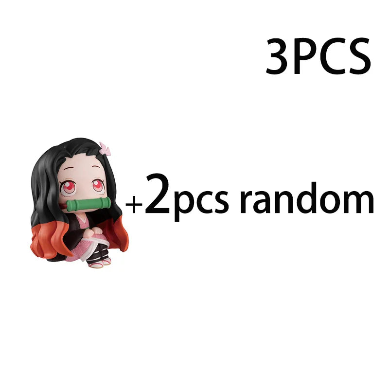 Anime Demon Slayer Kimetsu No Yaiba Figure Kamado Tanjirou Action Figure Agatsuma Zenitsu Nezuko Warrior PVC Model Toy Gift