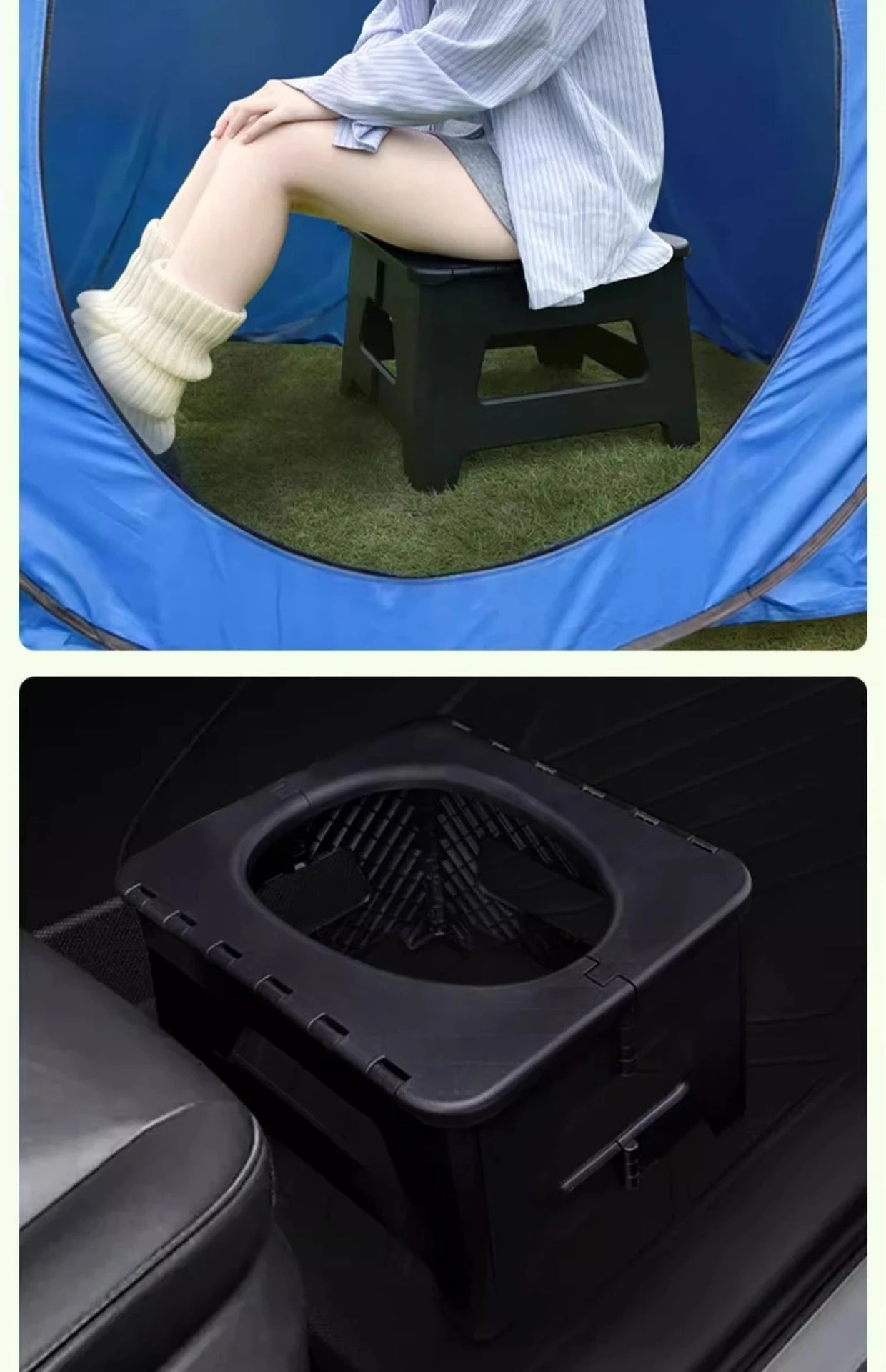 Outdoor toilet car portable emergency camping toilet bench adult odor proof ladies wagon mobile toilet