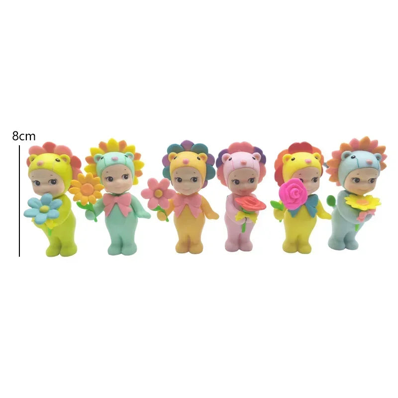 Blind Box Stitch Dinosaur Harvest Flower Fruit Series Fashion Doll Handmade Tabletop Decoration Birthday Toy Christmas Gift