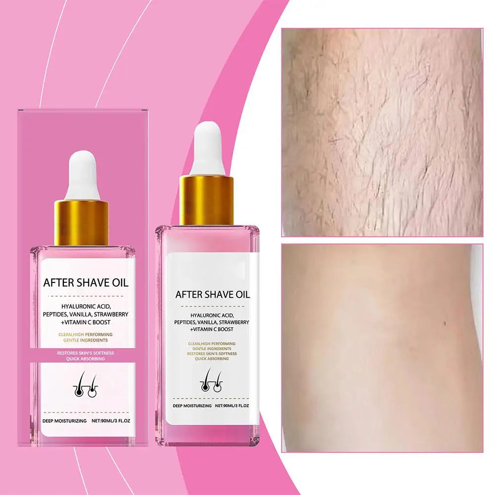 90ml Strawberry Hair Removal Aftercare Oil Gently Soothes The Skin Moisturizing 60g Hair Removal Cream Skin Care