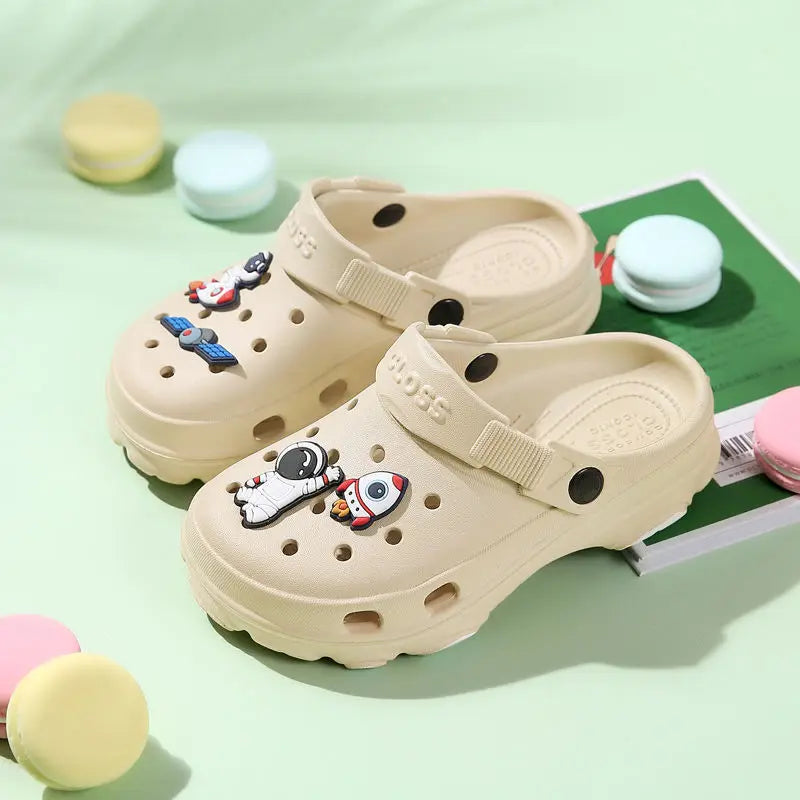 New Summer Sandals 3-15 Years Children's Slippers Baby Girls Shoes Non-Slip Clogs Cartoon Cute Infant Girls Sandals Boys Shoes