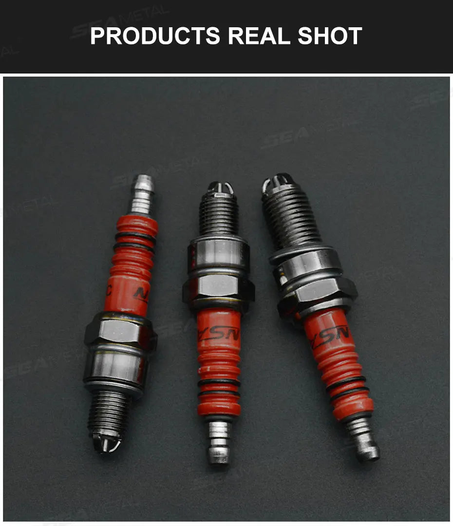 BLALION Racing Spark Plug 3 Triple Electrode A7TC D8TC For GY6 CG 50 70 110 125 150CC Motorcycle Atv Scooter Dirt Bike Go Kart