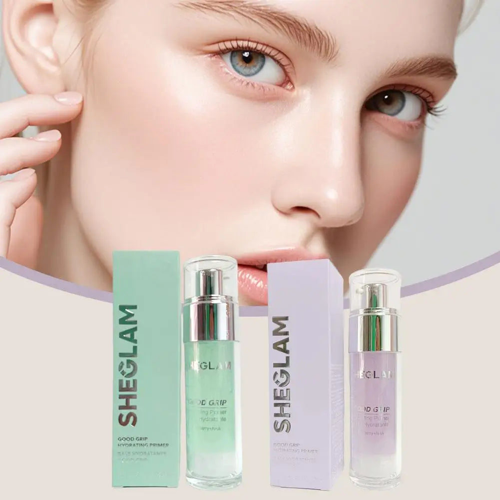 SHEGLAM Makeup Set-Hydrating Primer Glue Pre-Makeup Gel, Matte Oil Control Setting Spary, Liquid Blush, Contouring, Makeup