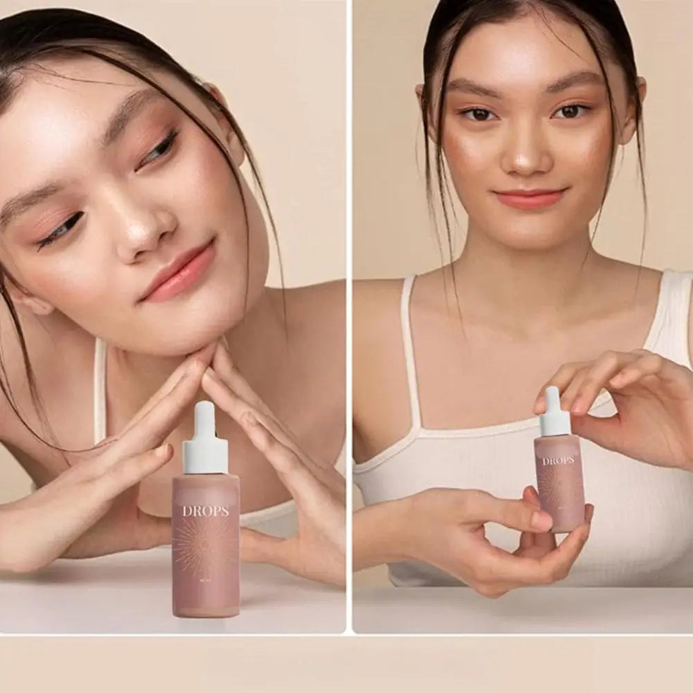 Bronzing Self-tanning Drops Moisturizing Quick Natural Tanning Body Bronzer Fake Tan Sunless Self Tanner Serum Hydrating Drops
