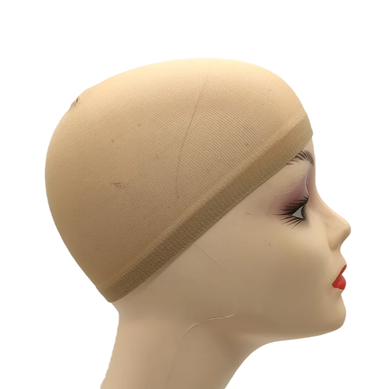 24pcs/Bag Top Stocking Wig Cap Hair Net For Weave Hair Wig Nets Black Brown Stretch Mesh Wig Cap For Making Wigs