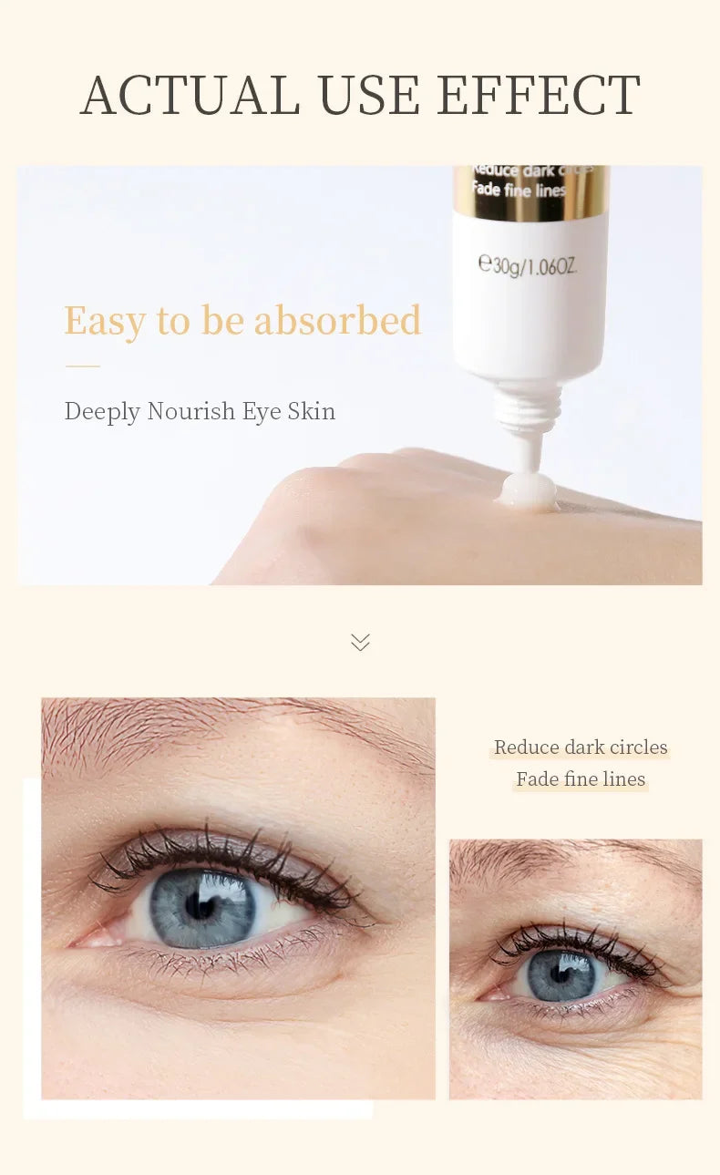 LAIKOU Snail Eye Cream Lightening Dark Circles Firming Skin Instant Eye Repair Serum Stick for Women Eyes Care
