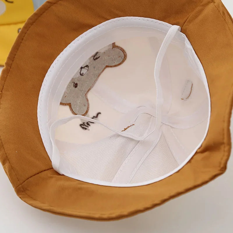 Baby Boy Sun Hat Kids Summer Fisherman's Hat Baby Girls Sun Cap Cute Bear Cartoon Frog Children Bucket Hat
