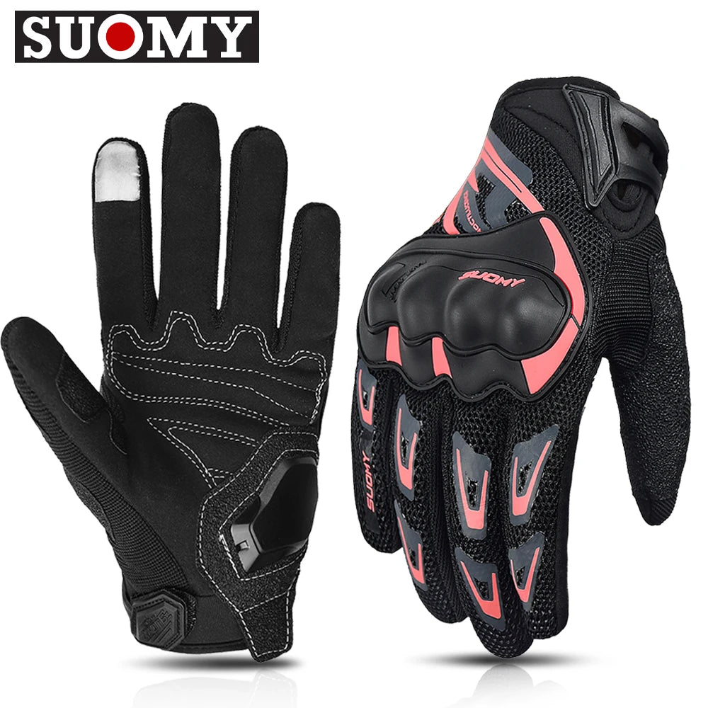 Suomy Motorcycle Gloves Men Women Summer Motorbike Racing Gloves Touch Screen Breathable Motocross Moto Biker Cycling Gloves