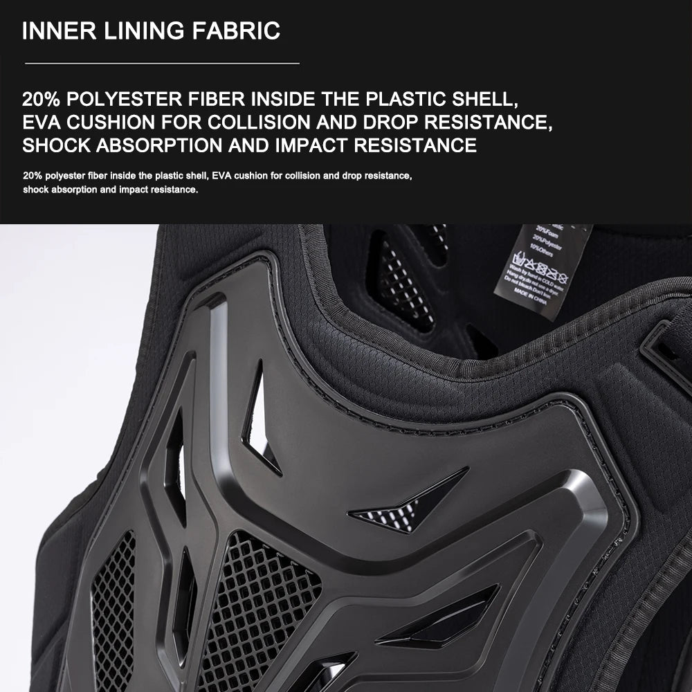 Professional Motorcycle Armor Vest Body Protective Gear Motocross DH MX MTB Dirt Bike Chest Back Protectors Moto Equipment