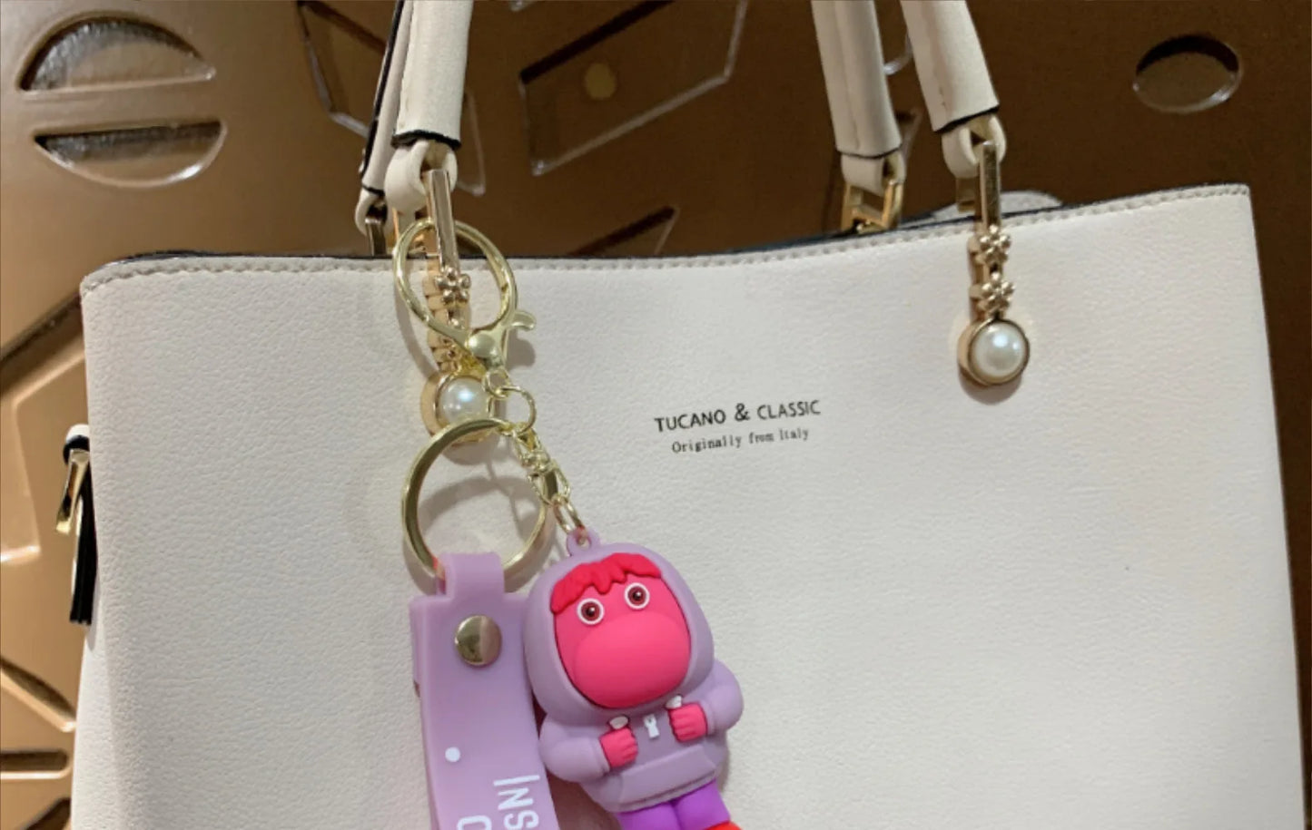 New Inside Out 2 Keychain Kawaii Disney Movie Anime Anxiety Ennui Envy Cute Girls Creative Bag Pendant Car Keychain Toys Gifts