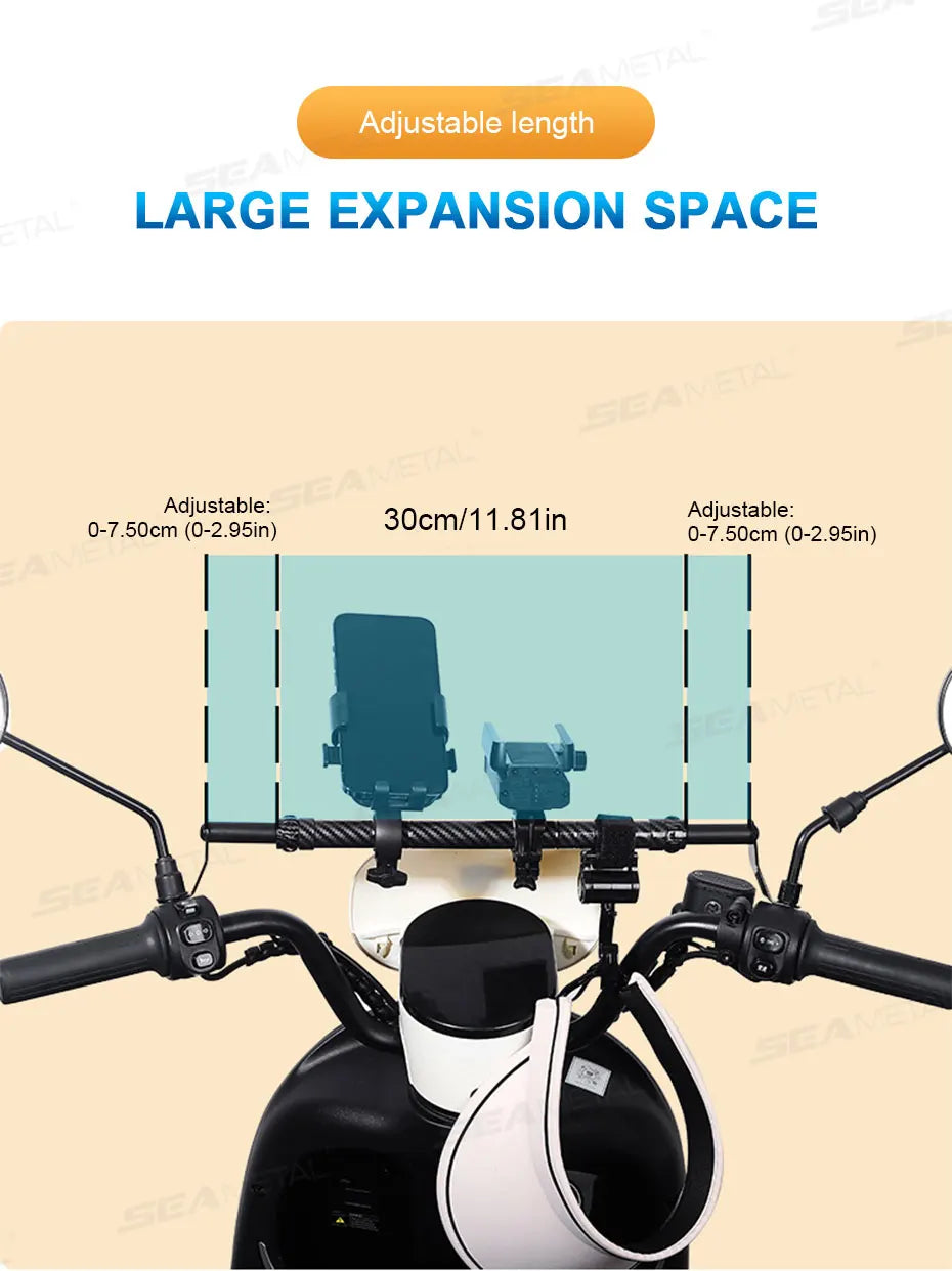 BLALION Motorcycle Handlebar Cross Bar Reinforced Thick Handlebar Pull Rod Front Balance Bar Reinforced Moto Modifiable Parts