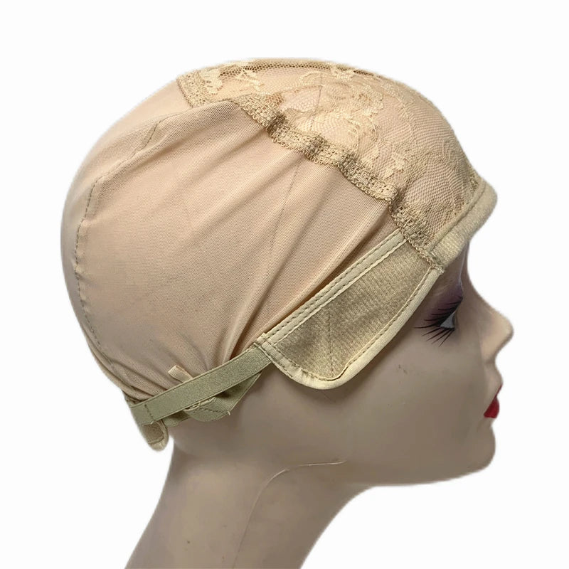 Black/Brown/Beige Wig Making Caps Wig Caps For Making Wigs Adjustable Wig Cap Weave Caps for Making Wigs