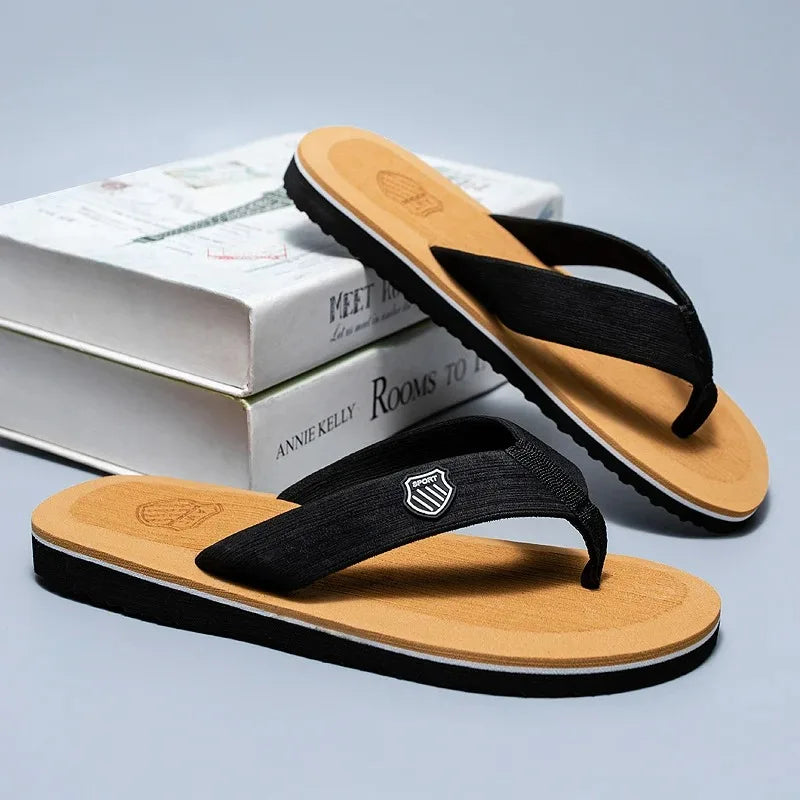 Hot Sale Men's Flip-flops Outdoor Casual Beach Slippers Soft Light Non-Slip Shoes Summer Slippers Men Shower 2023 Zapatos Hombre