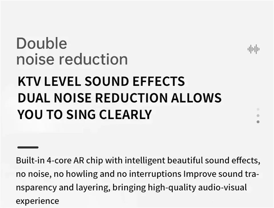 Bluetooth Speaker K12 Portable Karaoke Machine 5.3 PA System With 2 Wireless Microphones Home Family Singing Children's Gifts