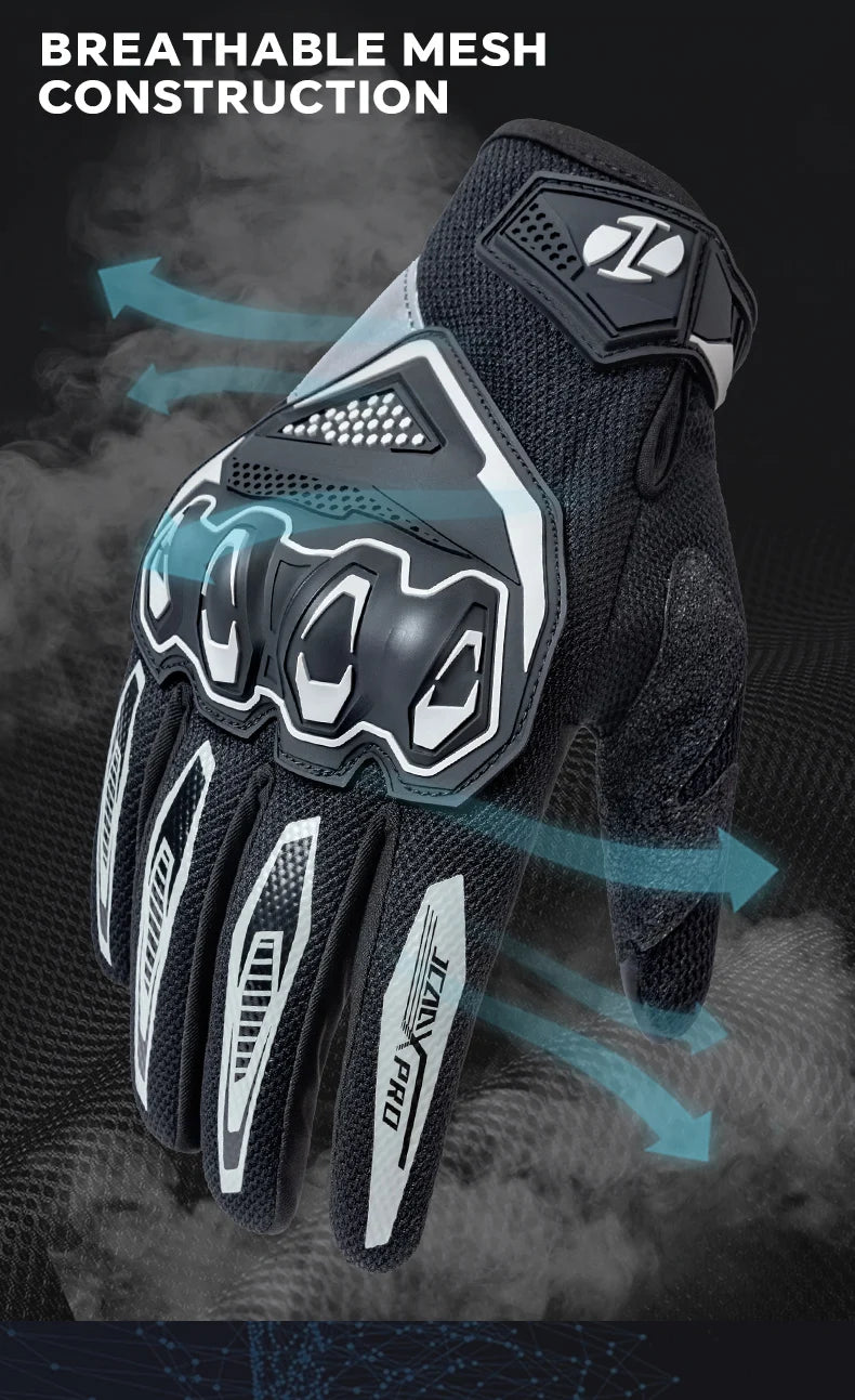 Summer Motorcycle Gloves Men Women Breathable Anti-fall Motorbike Racing Gloves Touch Screen Motocross Biker Gloves
