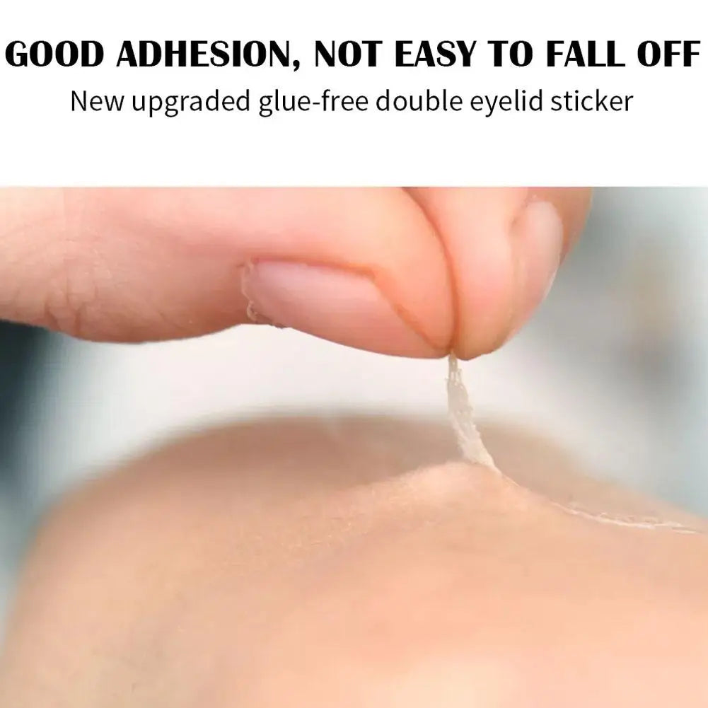 Clear Beige Stripe Self-adhesive Natural Eye Tape Makeup Tool Invisible Double Fold Eyelid Lace Paste Eyelid Tape Sticker