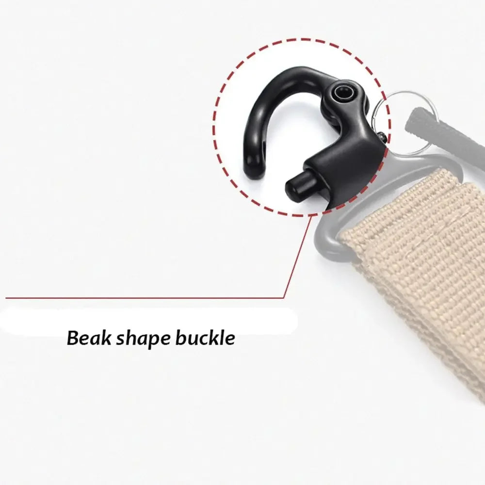 Outdoor Belt Clip Camping Accessories Quickdraw Carabiner Webbing Backpack Strap Water Bottle Hanger Molle Holder Hooks