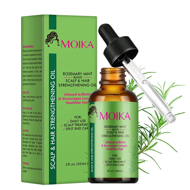 Rosemary Peppermint Hair Care Essential Oil, Prevents Dry and Split Hair, Gently Nourishes Hair Care Essential Oil