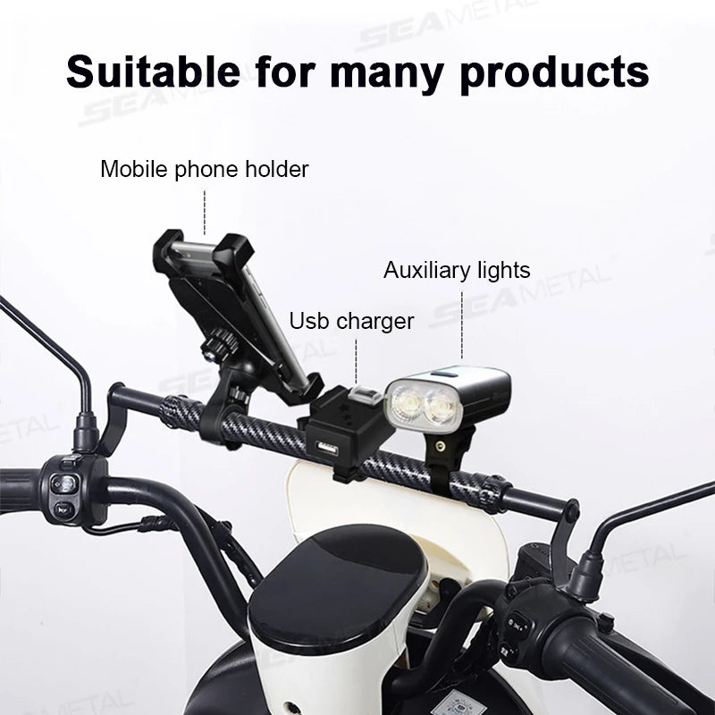 BLALION Motorcycle Handlebar Cross Bar Reinforced Thick Handlebar Pull Rod Front Balance Bar Reinforced Moto Modifiable Parts
