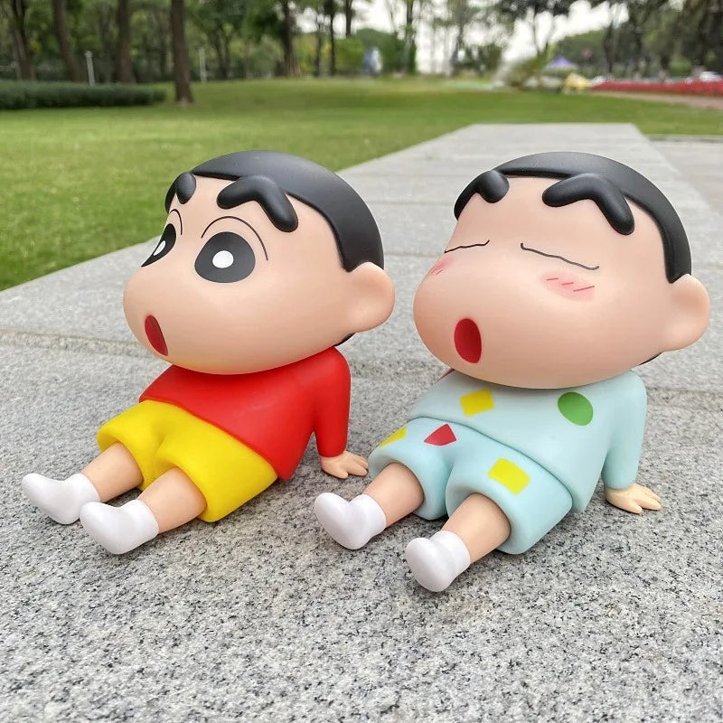Cartoon Crayon Shin-Chan Boochan Phone Holder Desktop Anime Ornaments Watching Tv Cartoon Phone Support Cute Doll Gifts