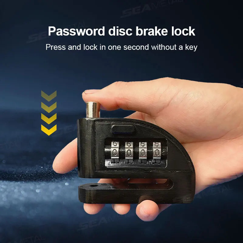 BLALION Motorcycle Scooter Wheel Password Disc Brake Lock Anti-pry Disc Lock Protect Rust-proof Electric Bike Anti-theft Lock