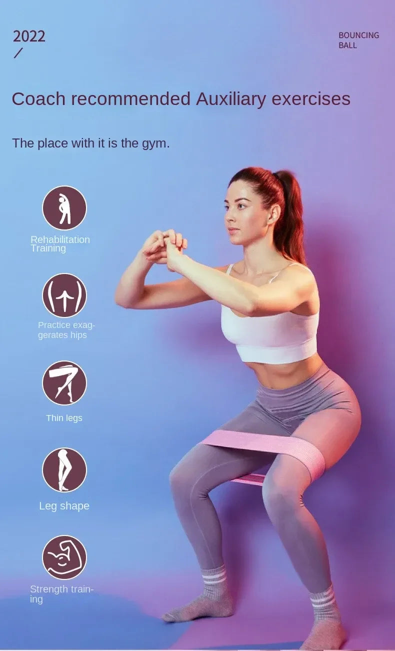 Resistance Band Exercises Yoga Elastic bands Butt Workout Hip Circle Anti-slip Durable Pull Gym Fitness Traning Pull Rope