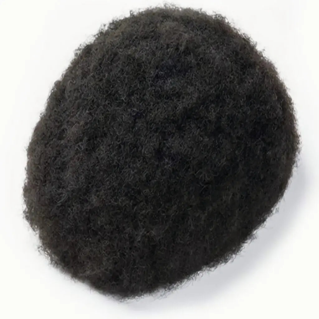 NLW 4mm Afro Curl Men Toupee 10*8 Hair replacement system for Men Full Lace Hair pieces Hair prosthesis Hair units base