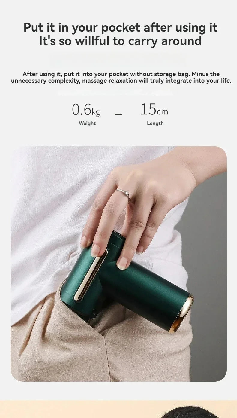New Portable Fascia Massage Gun Deep Tissue Mini Muscle Massage Gun Lightweight Adjustable Speed Whole Body Massage Equipment
