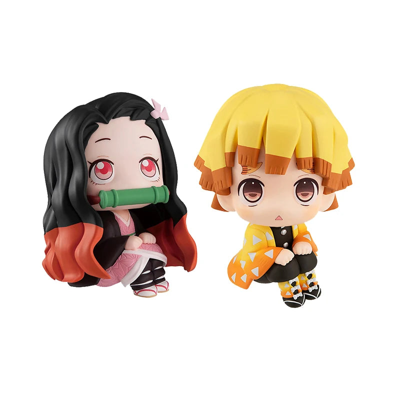 Anime Demon Slayer Kimetsu No Yaiba Figure Kamado Tanjirou Action Figure Agatsuma Zenitsu Nezuko Warrior PVC Model Toy Gift