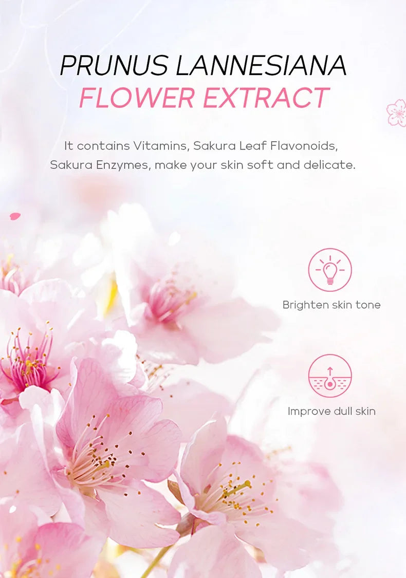 Laikou Sakura Body Whitening Lotion Dark Spot Remover For Underarms Knees Elbows Melanin Bleaching Lightening Cream 30g