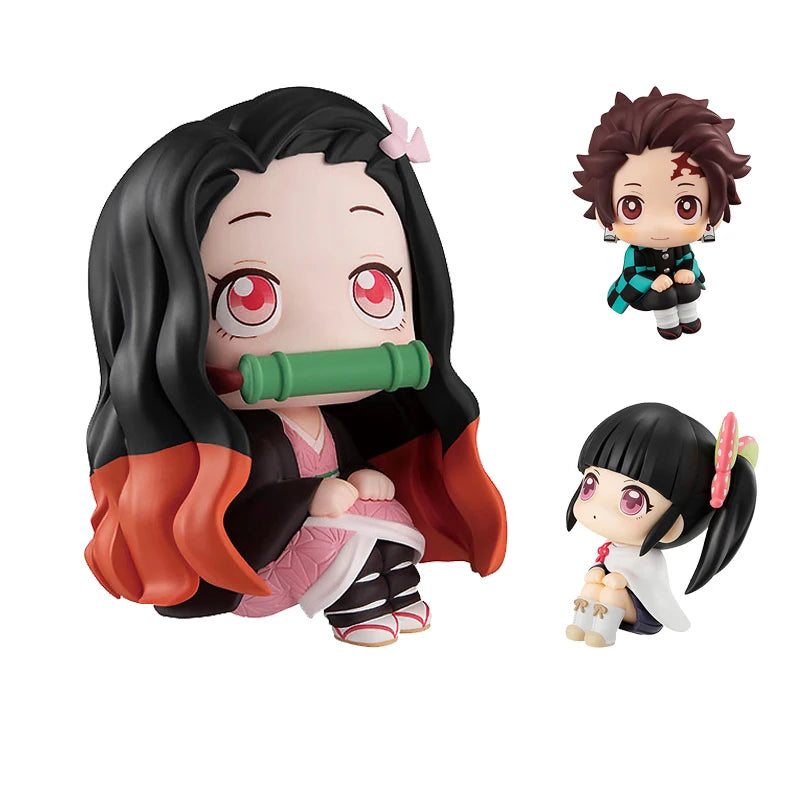 Anime Demon Slayer Kimetsu No Yaiba Figure Kamado Tanjirou Action Figure Agatsuma Zenitsu Nezuko Warrior PVC Model Toy Gift