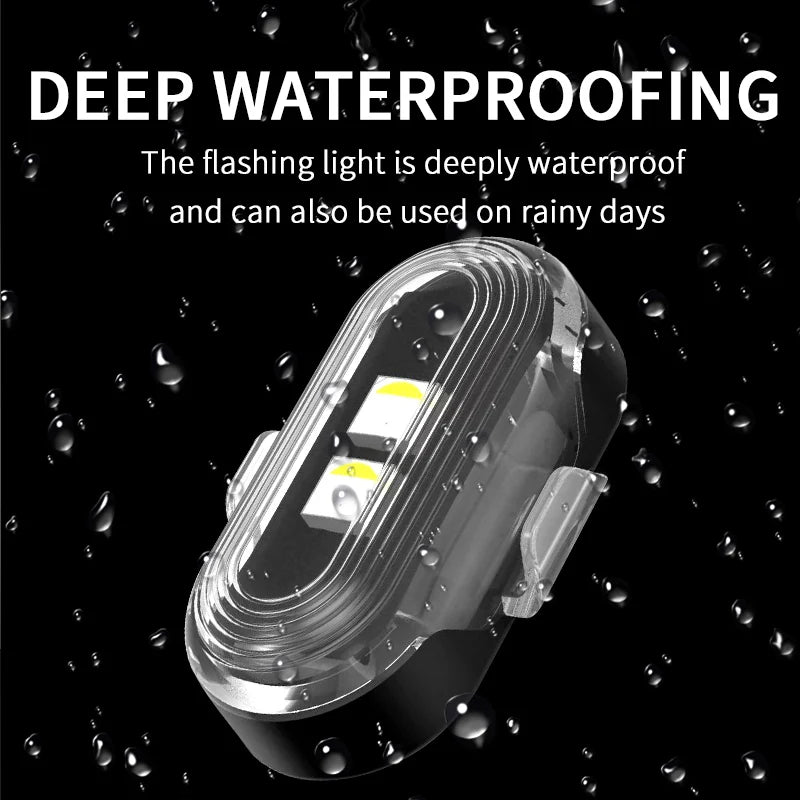 BLALION Car Motorcycle RGB Strobe Lights 8 Colors LED Flash Position Wireless Light Aircraft Airplane Helicopter Warning Lights
