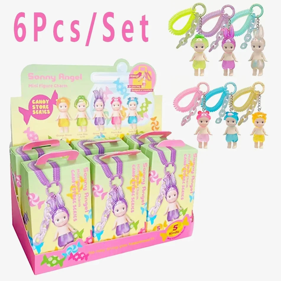 Smiski Cherry Blossom Stitch Series Blind Box Gift Mini Anime Figures Ornaments Dolls Fans Children Christmas Birthday Gift