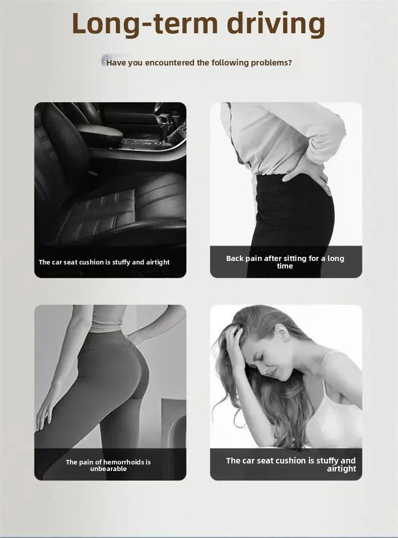 Latex cushion summer honeycomb gel seat cushion truck single piece silicone ventilated cool breathable office fart cushion