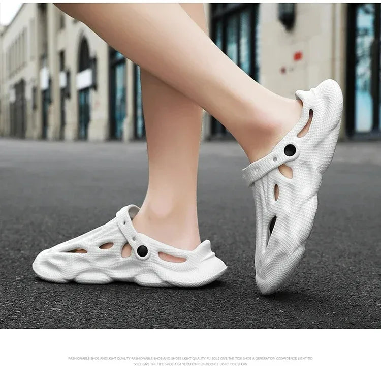 Summer Men Women Slippers Comfortable Outdoor Sandals Clogs Beach Slippers Flip Flops Indoor Home Slides Bathroom Shoes for Men