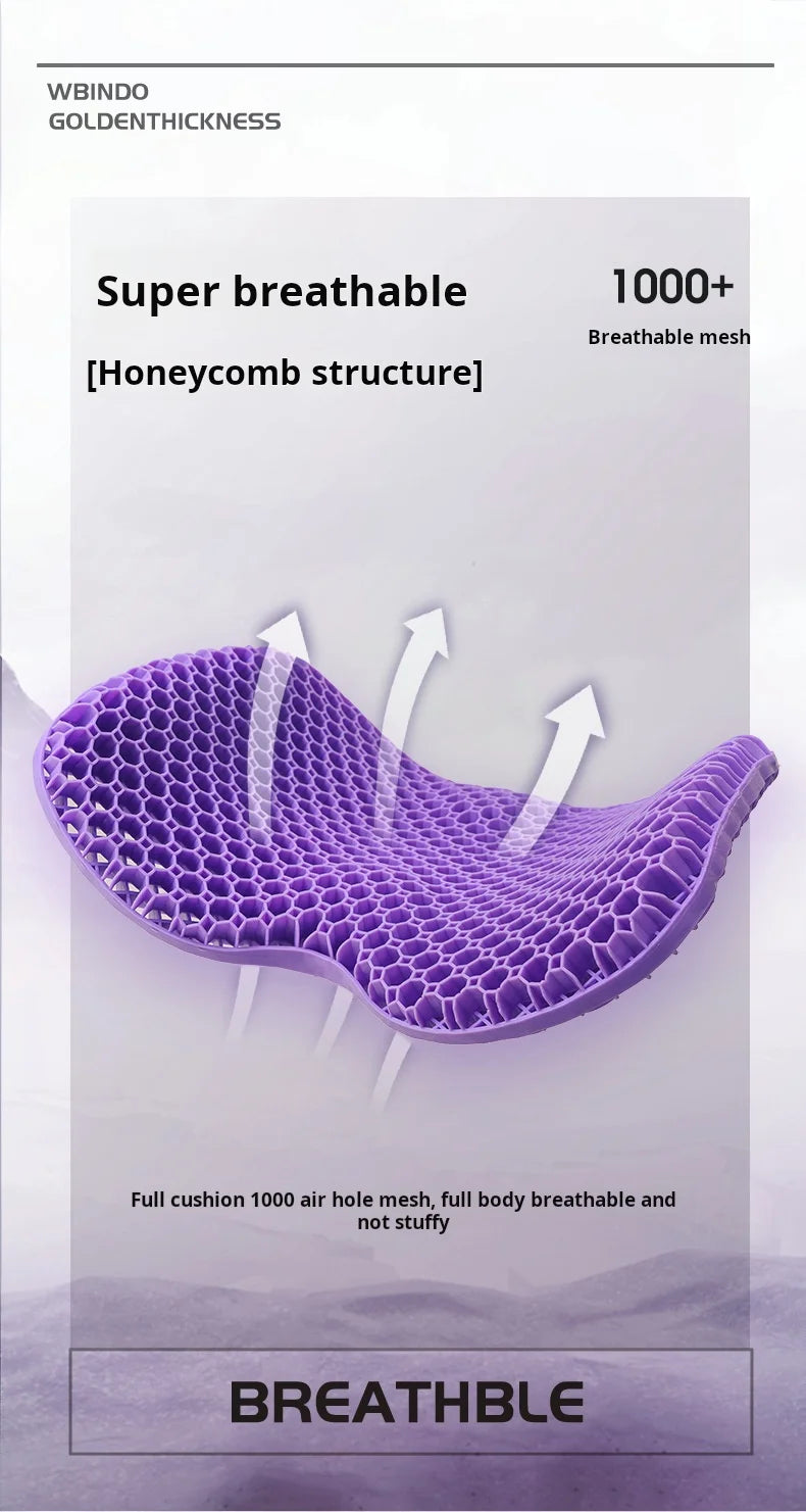 Cushion honeycomb gel summer sitting seat cushion office car seat cushion summer breathable cold pad