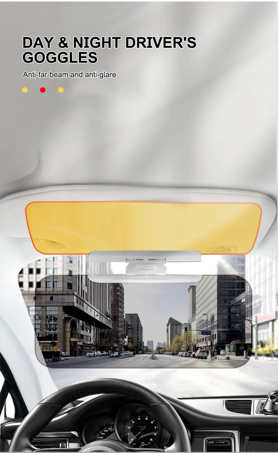 BLALION Car Sun Visor Anti-Dazzle Anti-UV Adjustable Blocker Polarized Sunshade Plate Clear Vision SUV Trucks Auto Accessories