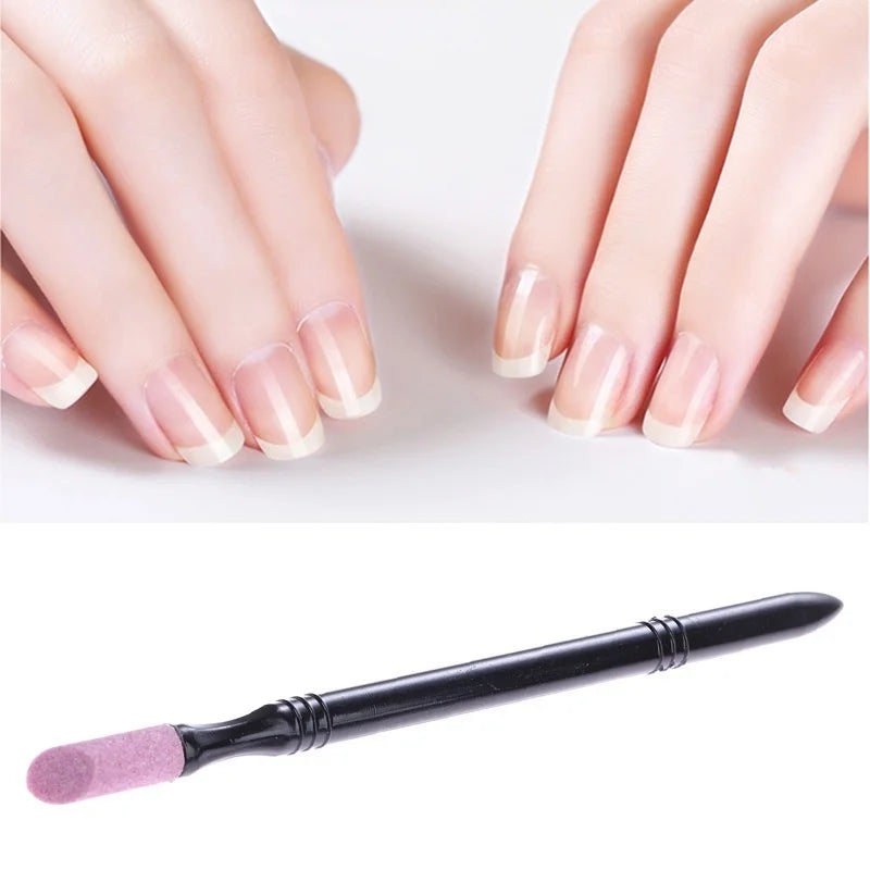 Nail Art New Double Headed Quartz Grinding Rod Engraving Grinding Pen Exfoliating and Rubbing Ongles Art Supplies