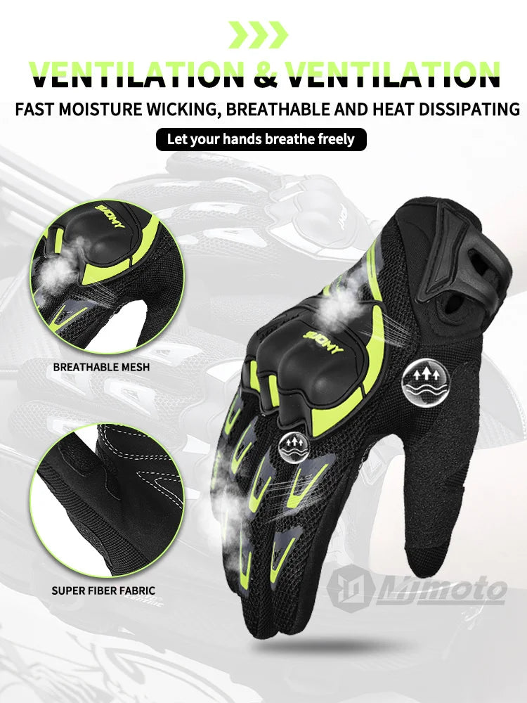 Suomy Motorcycle Gloves Men Women Summer Motorbike Racing Gloves Touch Screen Breathable Motocross Moto Biker Cycling Gloves