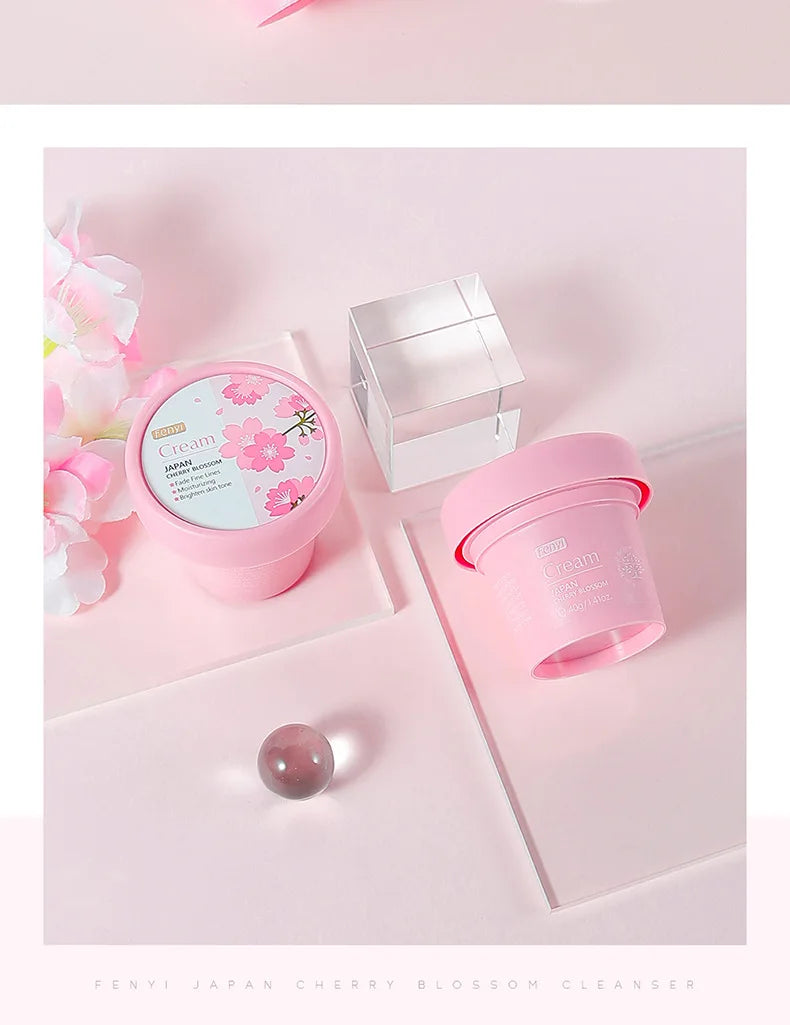 Cherry Face Cream Facial Skin Moisturizer Cream Anti Aging Nourishing Moisturizer Cream Repair Face 40g
