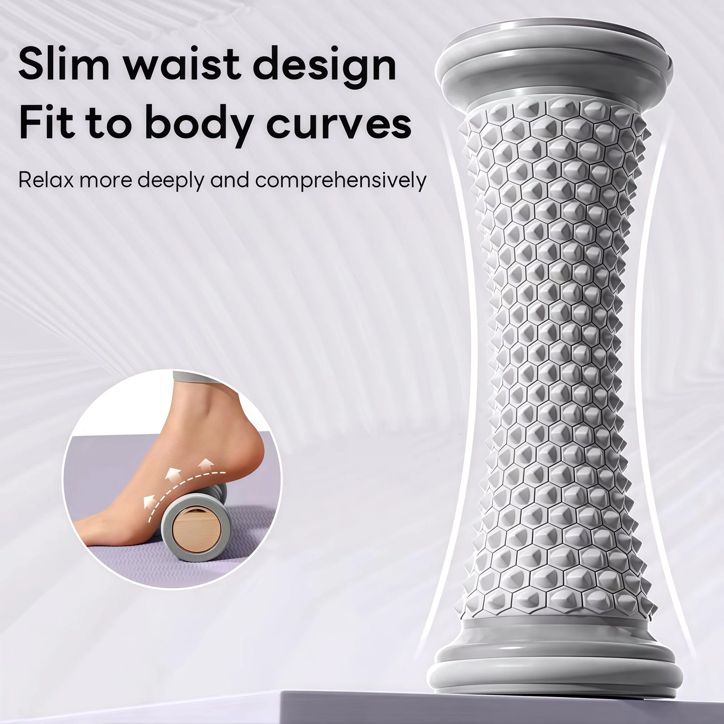 Foot Massager Massage Roller Yoga Massage Ball Plantar Fascia Roller Muscle Relaxation Care Plastic Manual Foot Massager